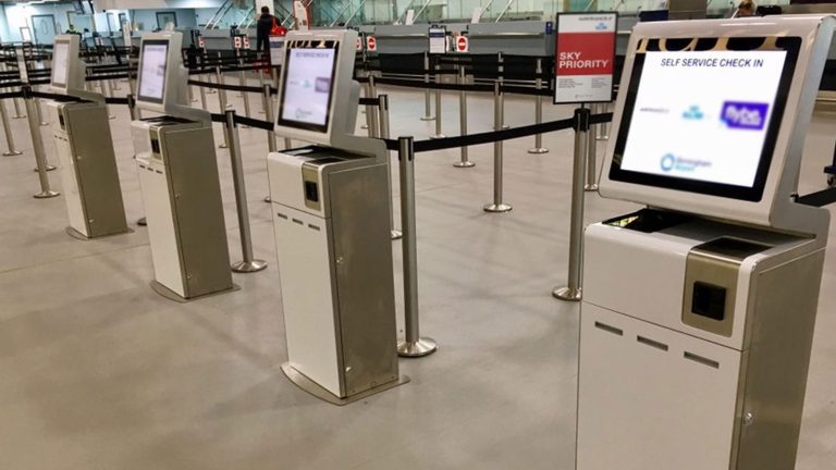 self serve kiosks1 768x432 - Try to find an airline self check in kiosk supplier Malaysia? 